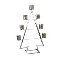 26"  Stainless Steel Christmas Tree Tea Light Candle Holder