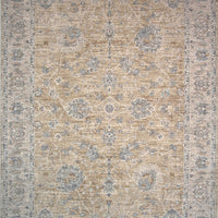 8' X 10' Gold Southwestern Power Loom Stain Resistant Area Rug