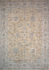 9' X 12' Gold Southwestern Power Loom Stain Resistant Area Rug