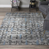 10' X 13' Grey Geometric Area Rug