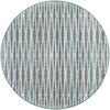 10' Blue Round Ombre Tufted Handmade Area Rug