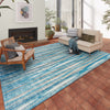 10' X 14' Blue Ombre Tufted Handmade Area Rug