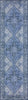 2' X 8' Blue Oriental Distressed Non Skid Runner Rug