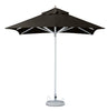 8' Black Polyester Square Market Patio Umbrella