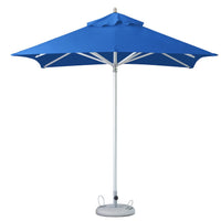 8' Blue Polyester Square Market Patio Umbrella