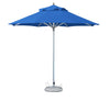 10' Blue Polyester Round Market Patio Umbrella