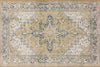 2' X 3' Gold Oriental Distressed Non Skid Area Rug