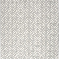 9' X 12' Grey Floral Stain Resistant Non Skid Area Rug