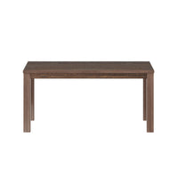 35" Espresso Rectangular Solid Wood Dining Table