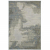 8' X 10' Grey Abstract Stain Resistant Indoor Outdoor Area Rug