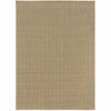 9' X 13' Sand Stain Resistant Indoor Outdoor Area Rug