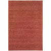 9' X 13' Red Stain Resistant Indoor Outdoor Area Rug