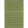 9' X 13' Green Stain Resistant Indoor Outdoor Area Rug