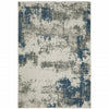 10' X 13' Beige Abstract Stain Resistant Indoor Outdoor Area Rug