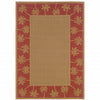 9' X 13' Beige Stain Resistant Indoor Outdoor Area Rug