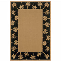 8' X 11' Beige Stain Resistant Indoor Outdoor Area Rug