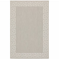 8' X 10' Grey Stain Resistant Indoor Outdoor Area Rug