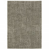 6' X 9' Grey Tan And Beige Geometric Power Loom Stain Resistant Area Rug