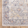 8' X 10' Blue Gold Grey Orange Yellow And Purple Oriental Power Loom Stain Resistant Area Rug