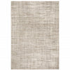 3' X 5' Beige Grey Ivory Tan And Brown Abstract Power Loom Stain Resistant Area Rug