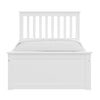 White Solid Wood Twin Bed With Pull Out Trundle