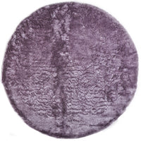 10' Purple Round Shag Tufted Handmade Area Rug