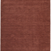 5' X 8' Orange And Red Wool Hand Woven Stain Resistant Area Rug