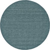 10' Blue And Green Round Wool Hand Woven Stain Resistant Area Rug