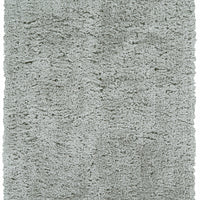 4' X 6' Gray Silver And Taupe Shag Tufted Handmade Stain Resistant Area Rug