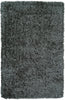 4' X 6' Gray Shag Tufted Handmade Stain Resistant Area Rug