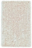 4' X 6' Tan And Taupe Shag Tufted Handmade Stain Resistant Area Rug