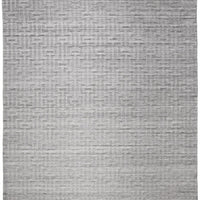 5' X 8' Silver Floral Hand Woven Area Rug