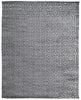 5' X 8' Gray And Silver Geometric Hand Woven Area Rug