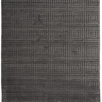 5' X 8' Gray Geometric Hand Woven Area Rug