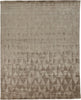 4' X 6' Taupe Geometric Hand Woven Area Rug