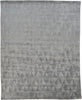 4' X 6' Gray Ivory And Silver Geometric Hand Woven Area Rug