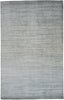 10' X 13' Blue And Gray Ombre Hand Woven Area Rug