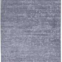 10' X 13' Blue And Ivory Abstract Hand Woven Area Rug