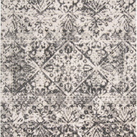 10' X 14' Gray Ivory And Silver Abstract Stain Resistant Area Rug