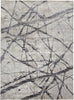 7' X 10' Taupe Gray And Ivory Abstract Stain Resistant Area Rug