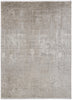 3' X 5' Tan Ivory And Gray Abstract Power Loom Distressed Area Rug With Fringe