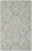 8' X 10' Blue And Ivory Wool Paisley Tufted Handmade Stain Resistant Area Rug