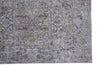 2' X 3' Gray Taupe And Yellow Abstract Stain Resistant Area Rug