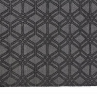 4' X 6' Black And Gray Wool Geometric Hand Woven Area Rug With Fringe