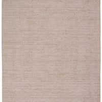 9' X 12' Pink And Ivory Hand Woven Area Rug