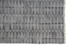 8' X 10' Gray Silver And Ivory Geometric Hand Woven Stain Resistant Area Rug With Fringe