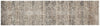 12' Taupe Ivory And Gray Abstract Distressed Runner Rug With Fringe