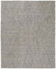 8' X 10' Gray And Blue Abstract Hand Woven Area Rug