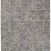 4' X 6' Gray And Ivory Abstract Hand Woven Area Rug