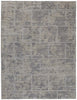 4' X 6' Gray And Ivory Abstract Hand Woven Area Rug